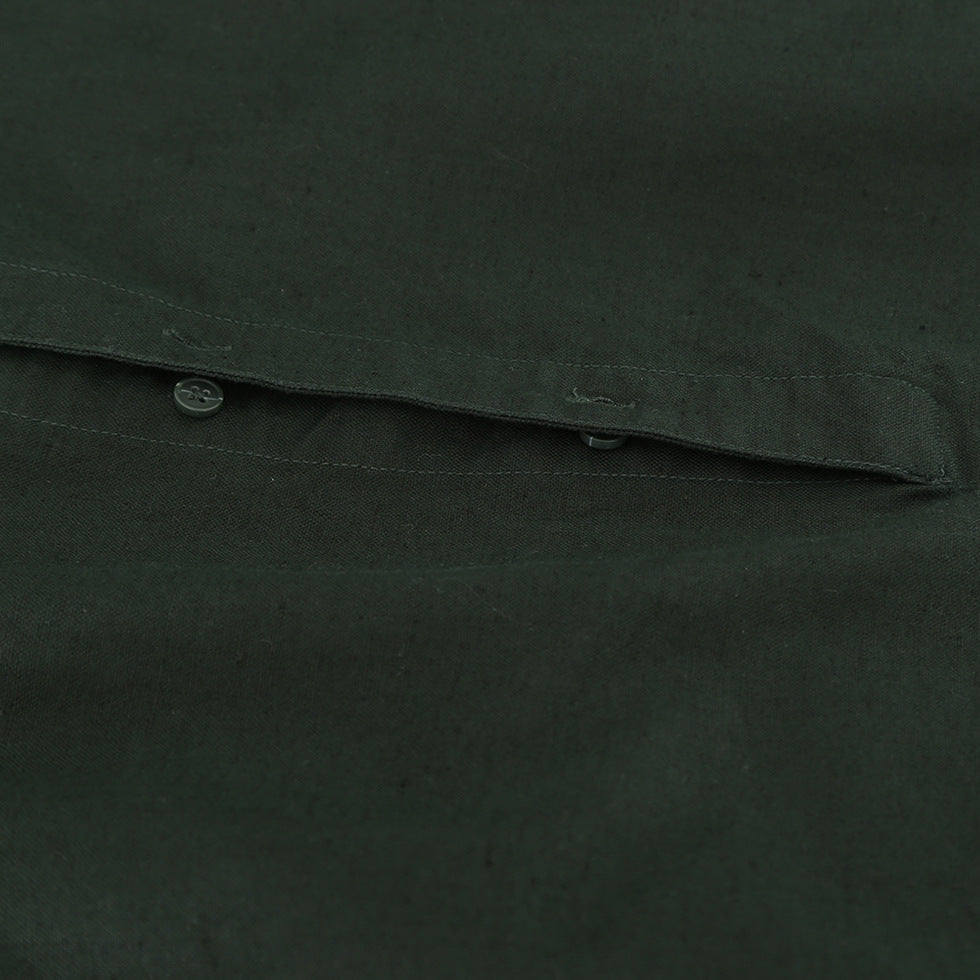 Men's 100% Linen Long Sleeve Shirt C025