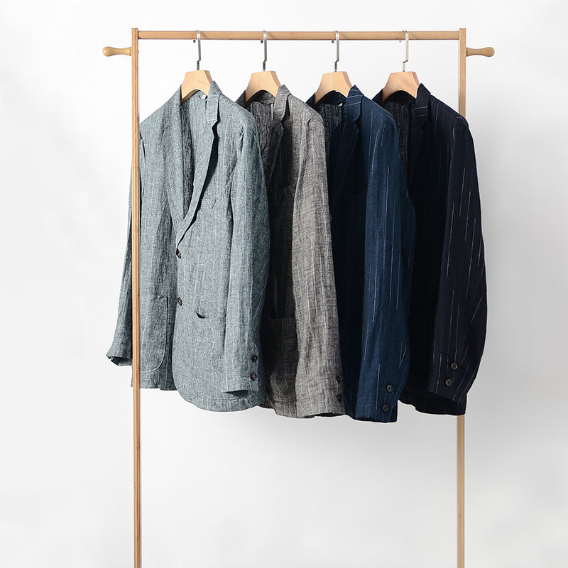 Men's Linen Regular-Fit Jackets Blazer D021