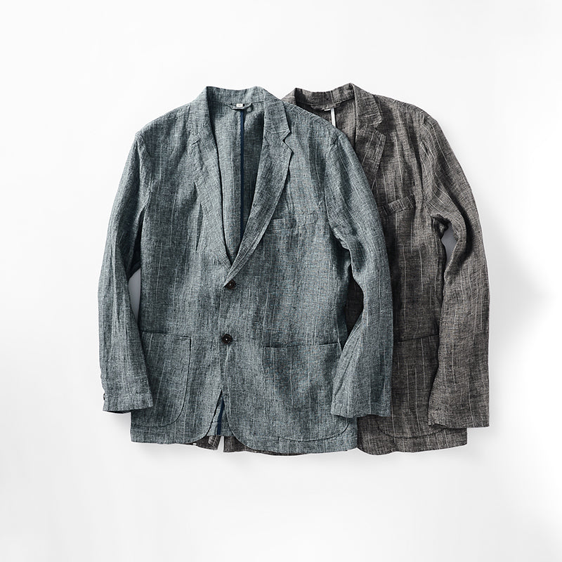 Men's Linen Regular-Fit Jackets Blazer D021