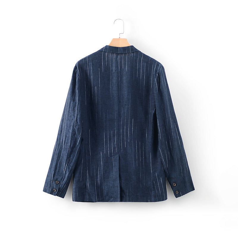 Men's Linen Regular-Fit Jackets Blazer D021