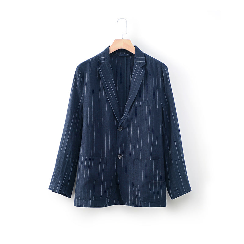 Men's Linen Regular-Fit Jackets Blazer D021