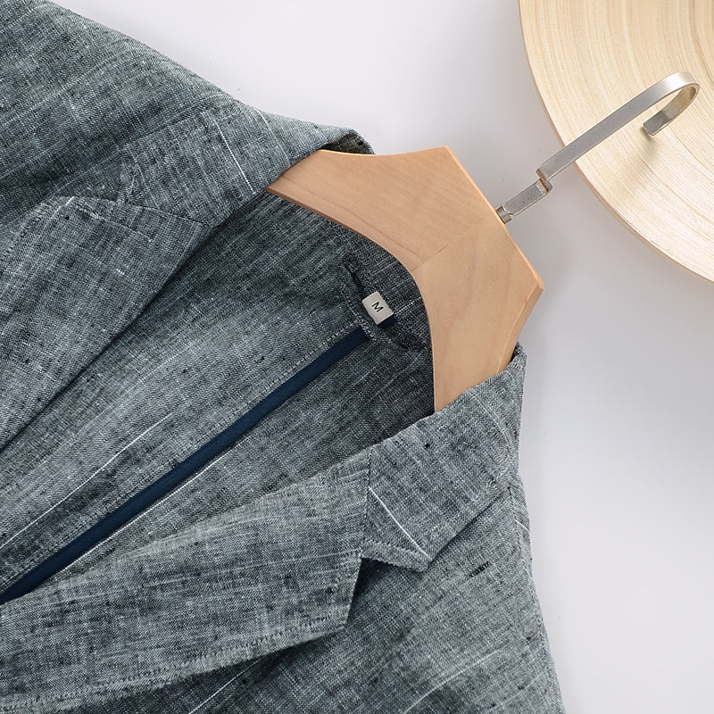 Men's Linen Regular-Fit Jackets Blazer D021