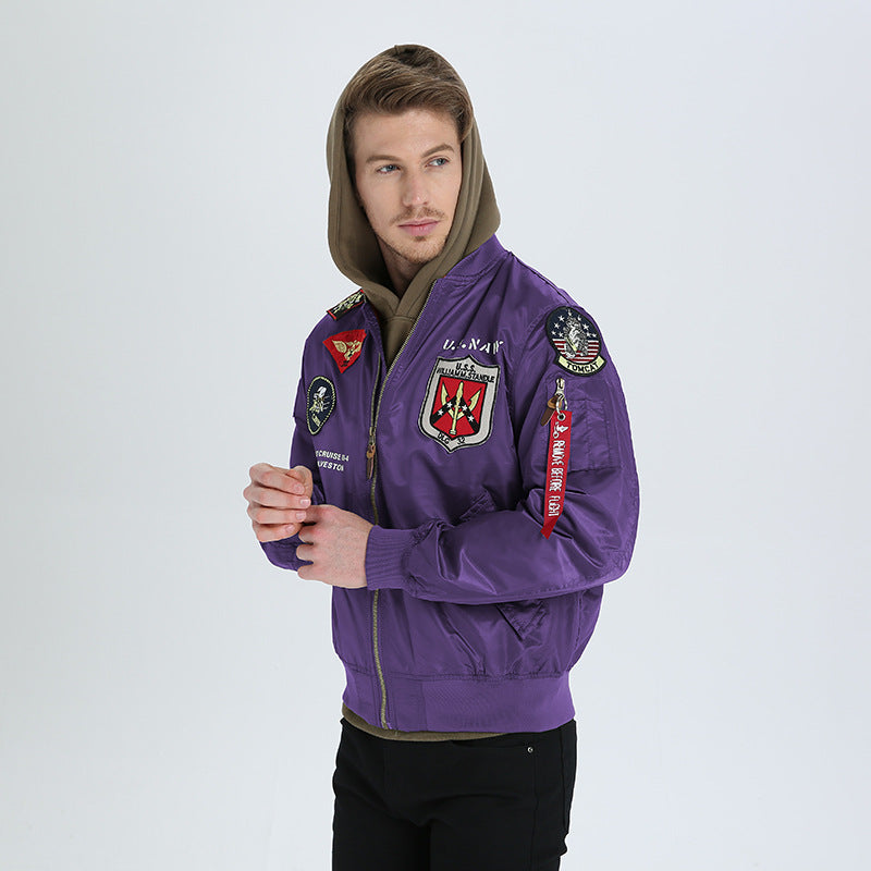 Spring / Autumn MA-1 Air Force Pilot Jacket Military Jacket Men T06