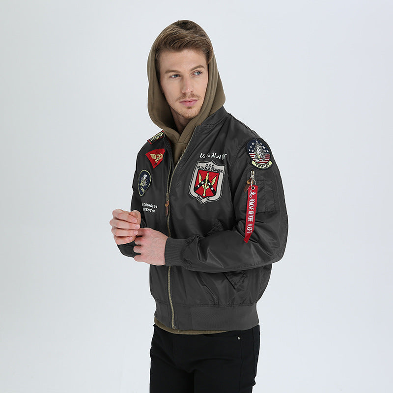 Spring / Autumn MA-1 Air Force Pilot Jacket Military Jacket Men T06