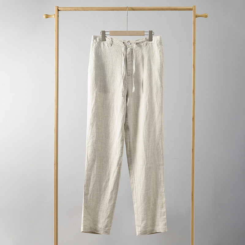 Men's 100% Linen Fit Summer Pants B037