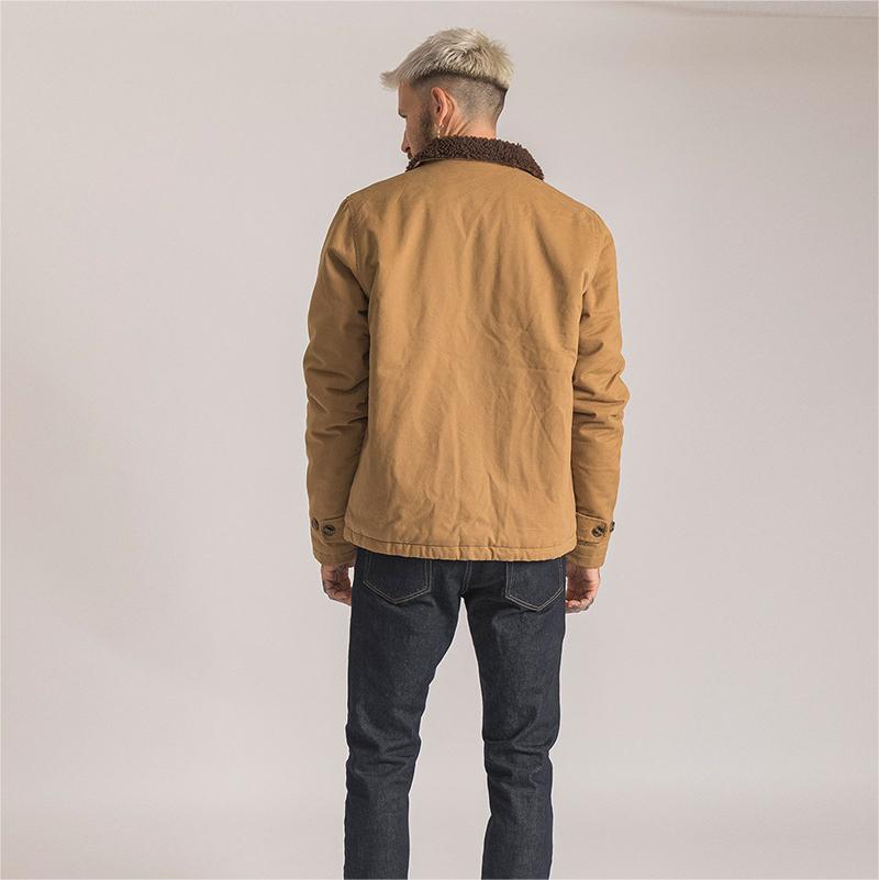 Men's Autumn/Winter Retro Lamb Wool Thick Jacket T035