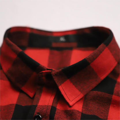 Retro Plaid Flannel Shirt T506