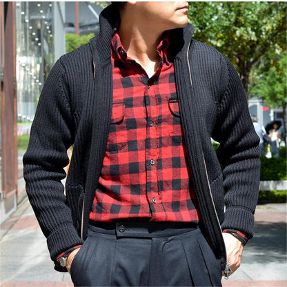 Retro Plaid Flannel Shirt T506