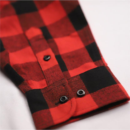 Retro Plaid Flannel Shirt T506