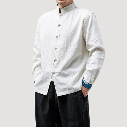 Men's Linen Vintage Casual Shirt M002