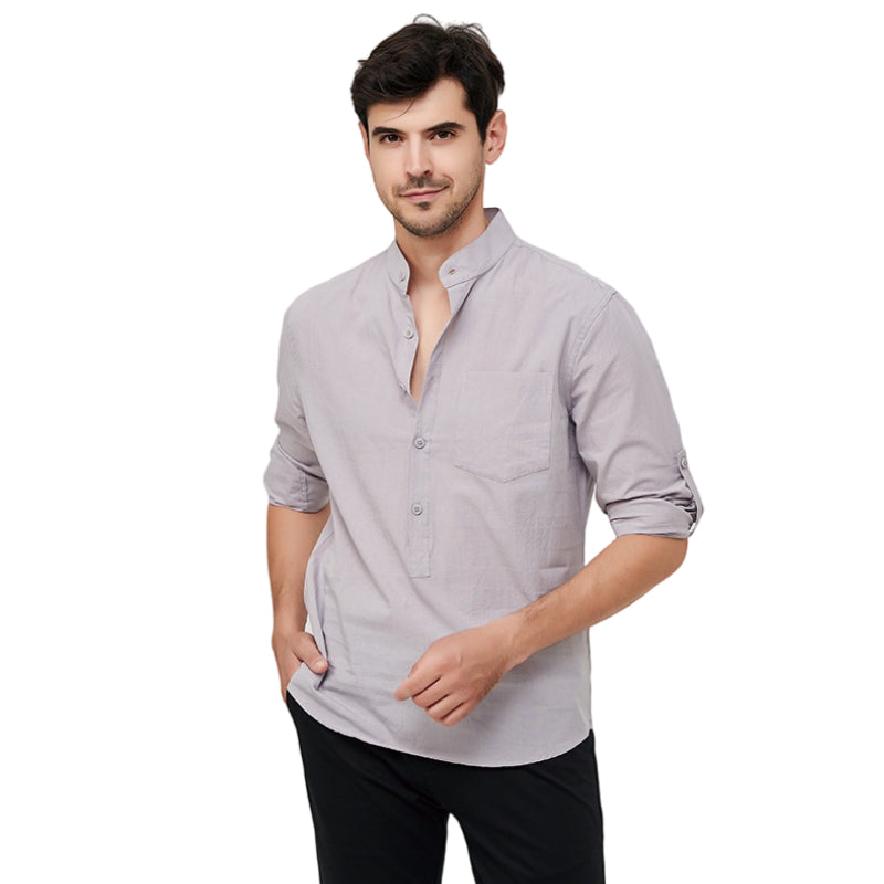 Men's Business Casual Pure Cotton Long-Sleeved Shirt M7