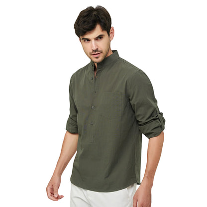 Men's Business Casual Pure Cotton Long-Sleeved Shirt M7