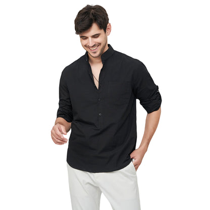 Men's Business Casual Pure Cotton Long-Sleeved Shirt M7