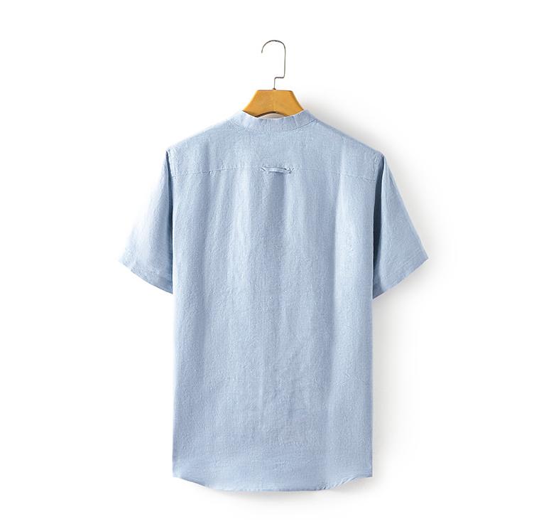 Men's 100% Linen short Sleeve casual t-shirt E013