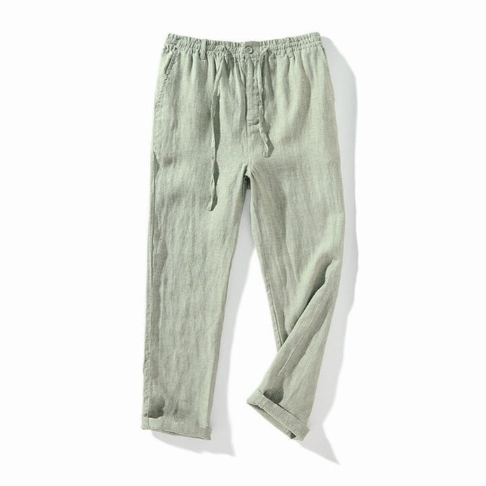 Men's Casual 100% Linen Pants 060