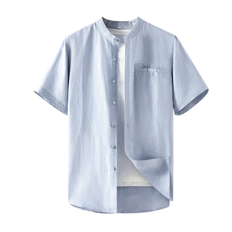 Men's 100% Linen short Sleeve casual t-shirt E013