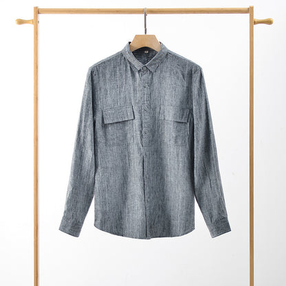 Men’s Loose Casual Linen Shirt F013