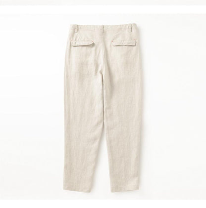 Men's 100% Linen Casual Trousers C007