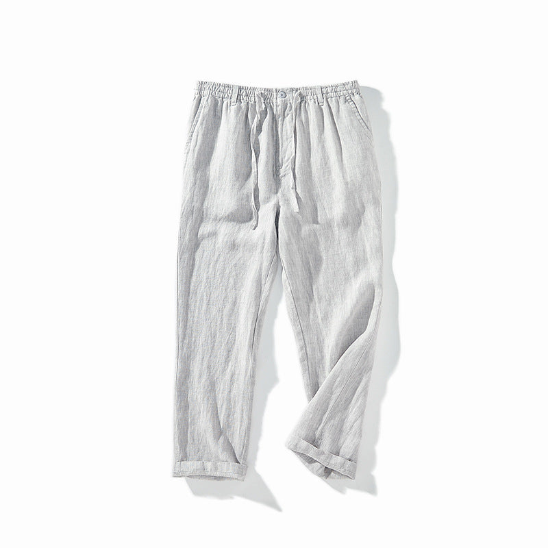 Men's Casual 100% Linen Pants 060