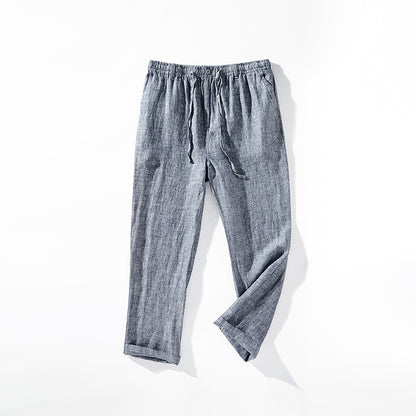 Men's Casual 100% Linen Pants 060