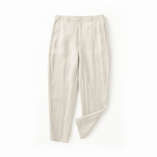 Men's 100% Linen Casual Trousers C007