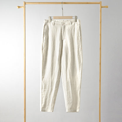 Men's 100% Linen Casual Trousers C007