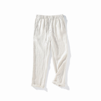 Men's Casual 100% Linen Pants 060