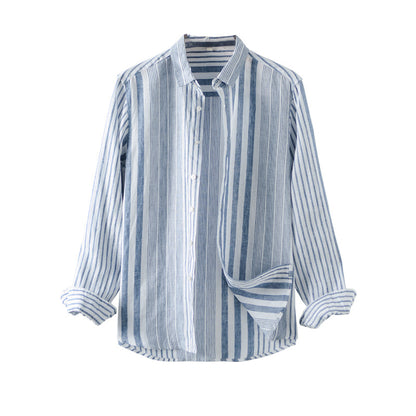 Men's 100% Linen Long Sleeve Shirts C052