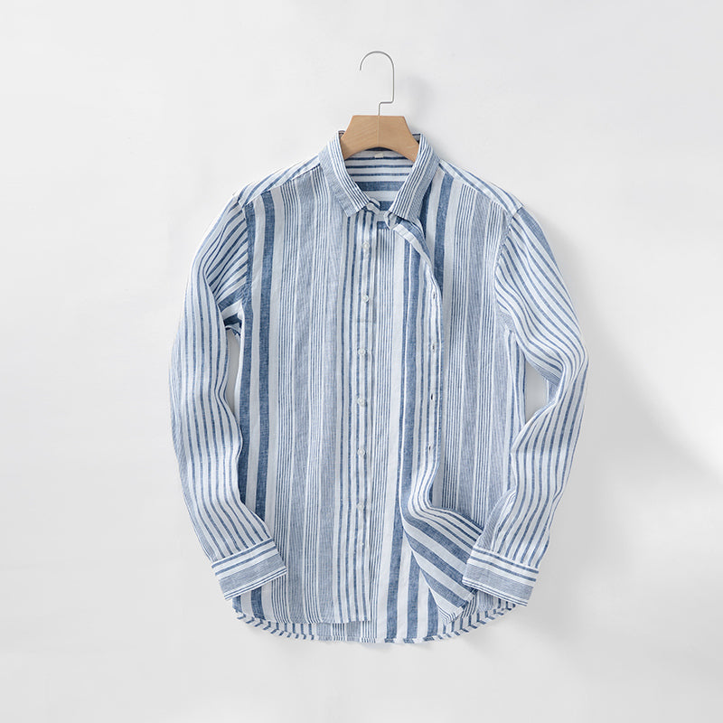 Men's 100% Linen Long Sleeve Shirts C052