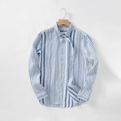 Men's 100% Linen Long Sleeve Shirts C052