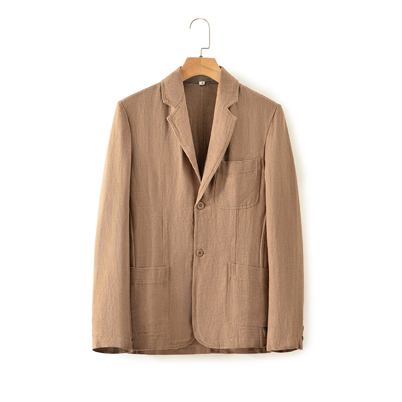 Men's 100% Linen Suit Casual Jacket F001