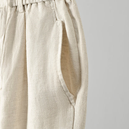 MEN'S 100% LINEN CASUAL DRAWSTRING PANT E002