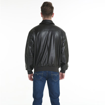 Men's Aviator Leather Winter Jacket