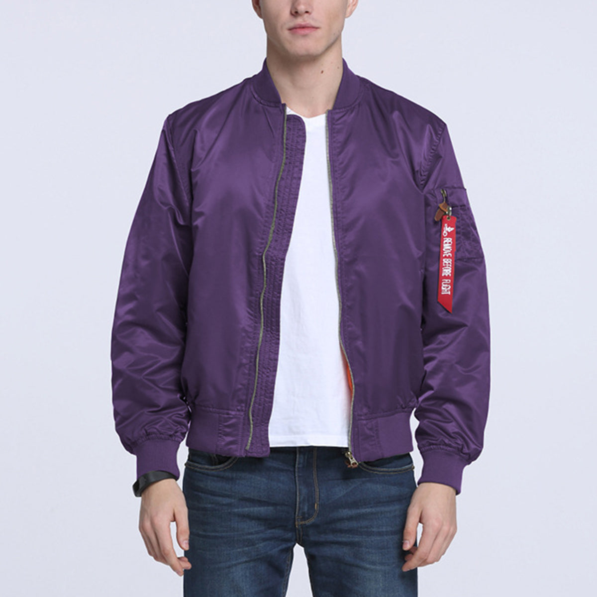 Thin Men's Aviator Jacket For Spring/Autumn