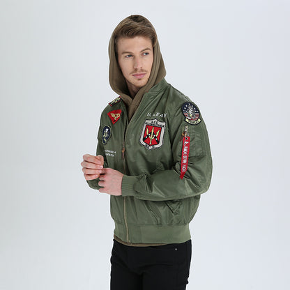 Spring / Autumn MA-1 Air Force Pilot Jacket Military Jacket Men T06