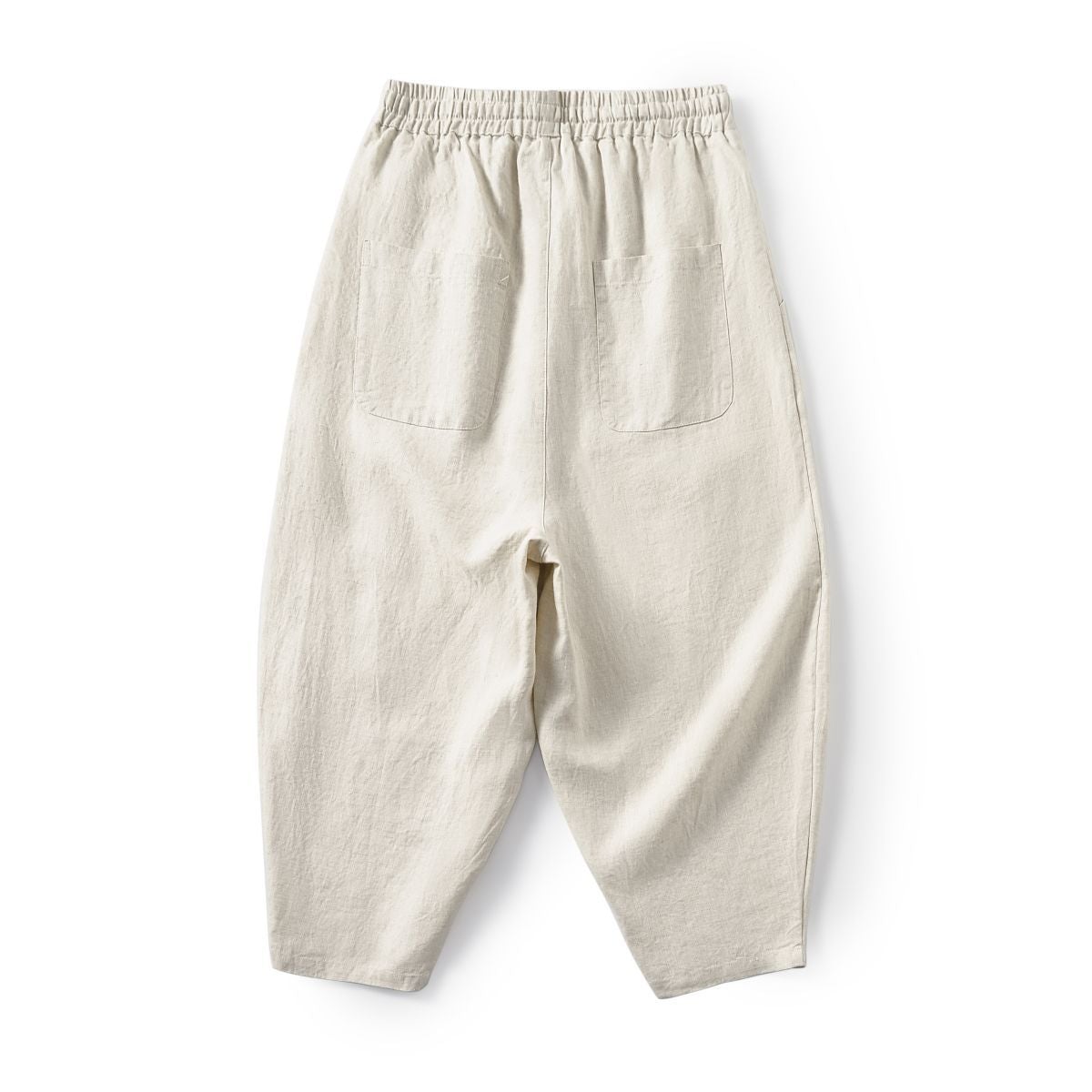 Men's 100% Linen Harem Drawstring Casual pants E005