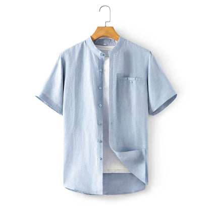 Men's 100% Linen short Sleeve casual t-shirt E013