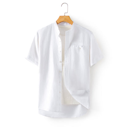 Men's 100% Linen short Sleeve casual t-shirt E013