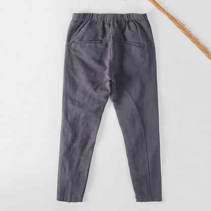 Men's Casual Linen Pant With Pockets C002