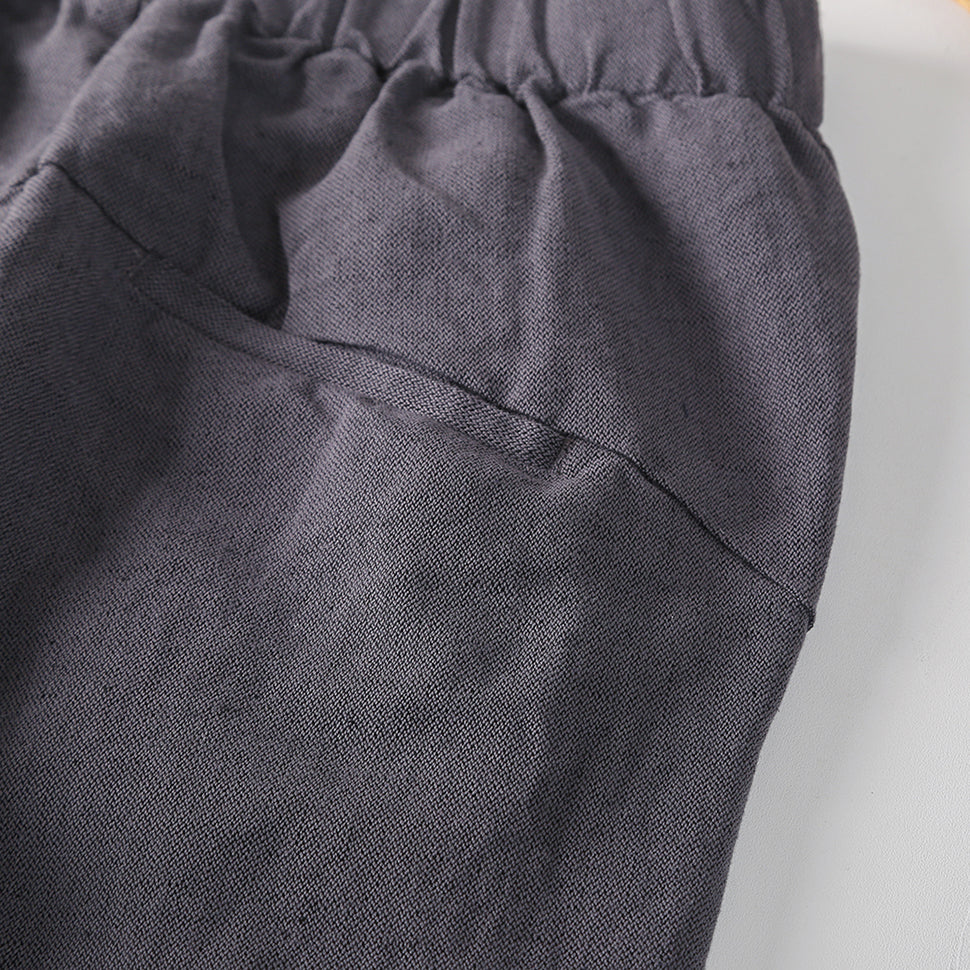 Men's Casual Linen Pant With Pockets C002