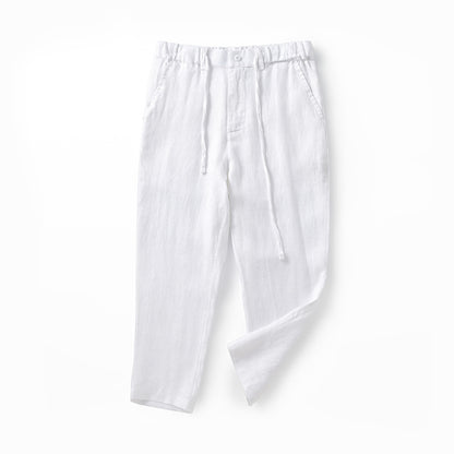 Men's 100% Linen Loose Fit Summer Pants C006