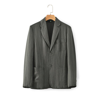 Men's 100% Linen Suit Casual Jacket F001