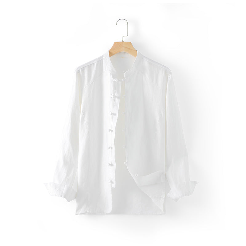 white shirt long sleeve