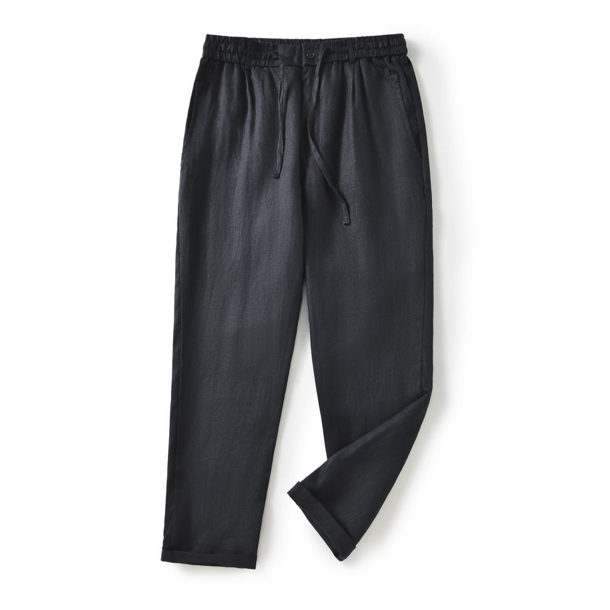 Men's 100% Linen Drawstring Pants E002