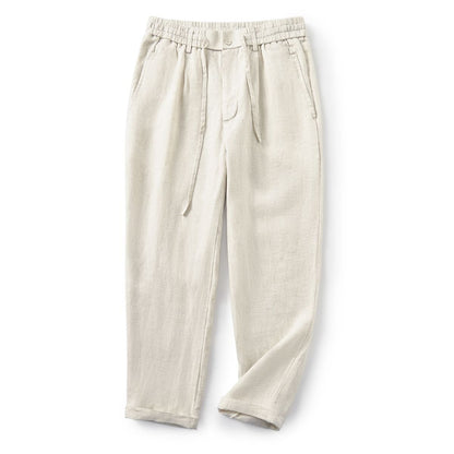 Men's 100% Linen Drawstring Pants E002